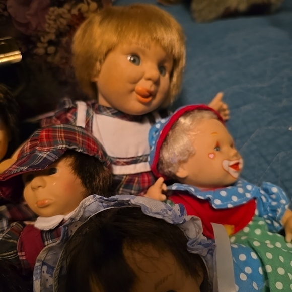 Vintage Gi Go Dolls Lot of 11 My Palm Pals Bean Kids 8” Expressions 1996 - Picture 3 of 5